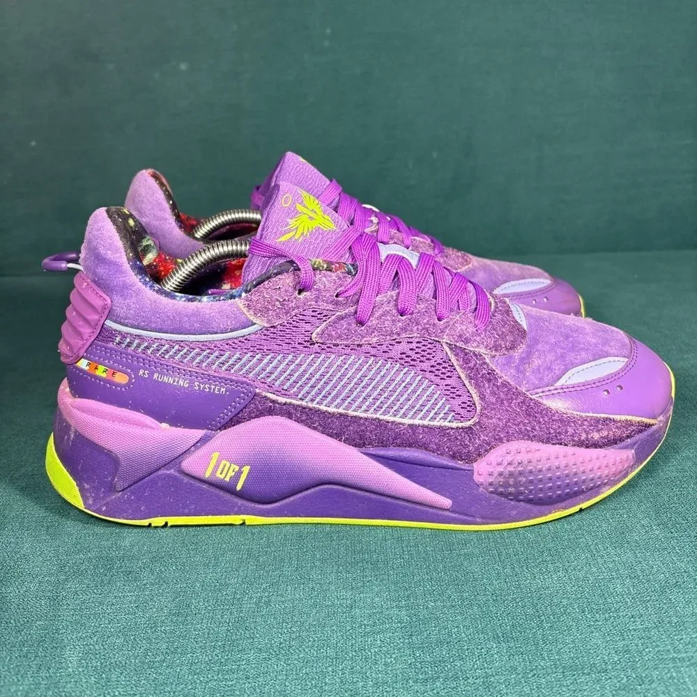 Puma RS-X Running System Purple Multicolor Sneakers Size 12